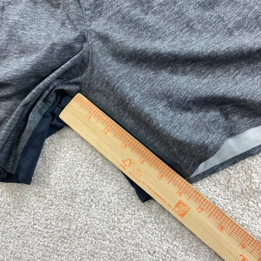 Lululemon Athletic Shorts Mens M Grey 6 Inch Inseam Lined Surge Workout Running